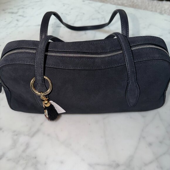 Madewell The Top Zip Suede Shoulder Bag - NWT - Picture 7 of 9